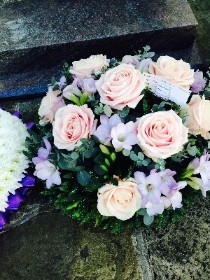 Rose and freesia posy