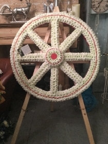 3ft Wagon Wheel on stand