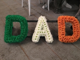 colour sprayed letters