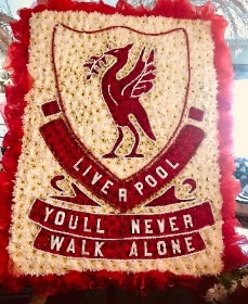 Liverpool you'll never walk alone badge
