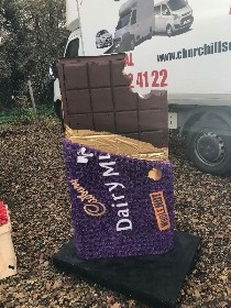 4ft Cadbury whole nut bar