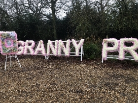 3ft letters on 4ft stands