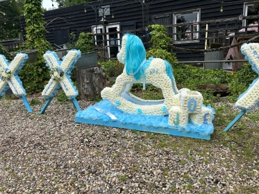 Blue Rocking Horse