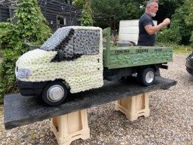 Ford Transit white and green