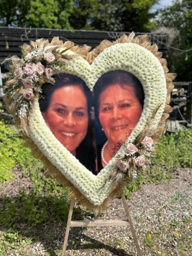 Soft gold Heart photo frame